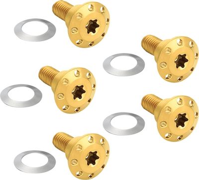 Bultsats bromsskiva fram Arlen Ness Holeshot Front Spoke flytande guld