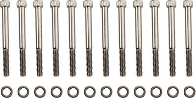 Skruvsats Drag Specialties M-Eight Crank räfflad svart Touring 17-24, Trike 19