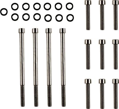 Skruvsats Drag Specialties M-Eight Outprim slät svart Touring 17-24, Trike 19