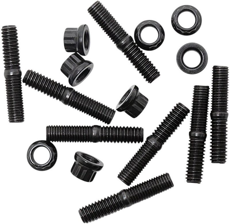 Pinnbults- och muttersats vipparmsbock S&S 8 st Softail 18-26
