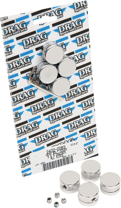 Skruvkåpor Drag Specialties S&S krom (4-pack)