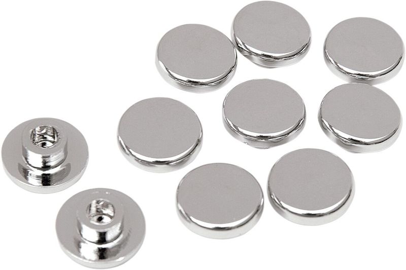Skruvkåpor Drag Specialties Button-style Socket-head krom