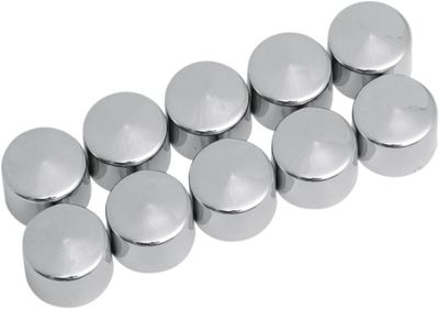 Skruvkåpor Drag Specialties Hex Bolt/nut 10PK 7/16 krom