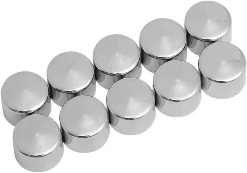 Skruvkåpor Drag Specialties Hex Bolt/nut 10PK 7/16 krom