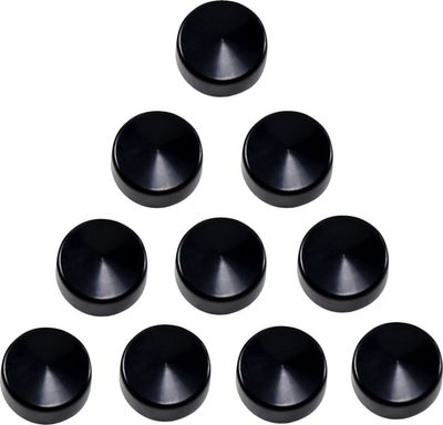 Skruvkåpor Drag Specialties Hex 1/2 svart (10-pack)