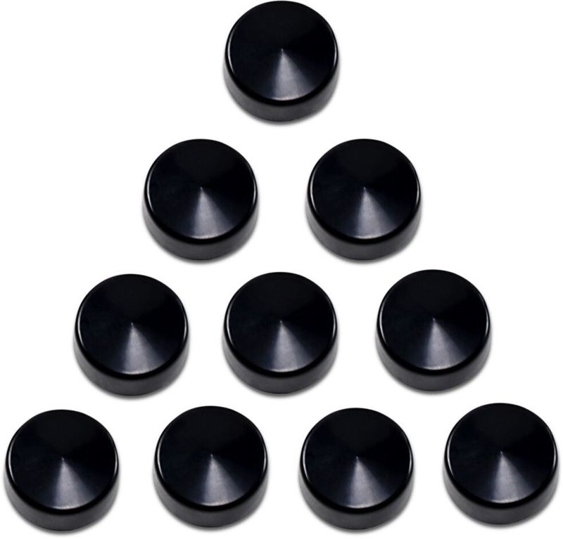 Skruvkåpor Drag Specialties Hex 1/2 svart (10-pack)