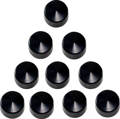 Skruvkåpor Drag Specialties Allen 1/2 svart (10-pack)