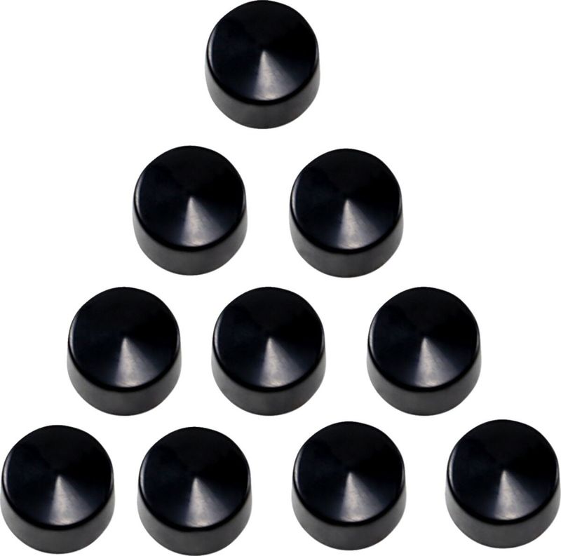 Skruvkåpor Drag Specialties Allen 1/2 svart (10-pack)