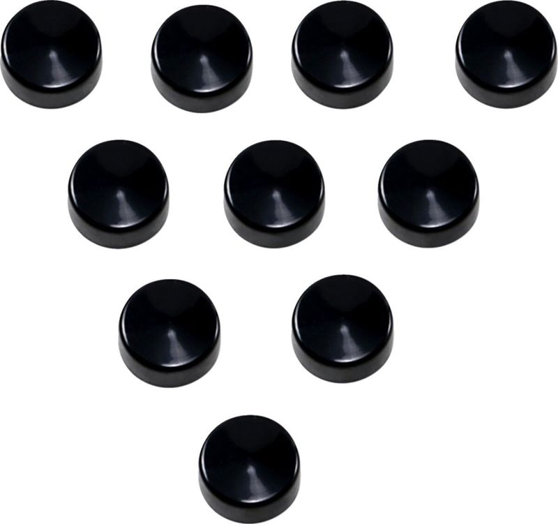 Skruvkåpor Drag Specialties Hex 7/16 svart (10-pack)