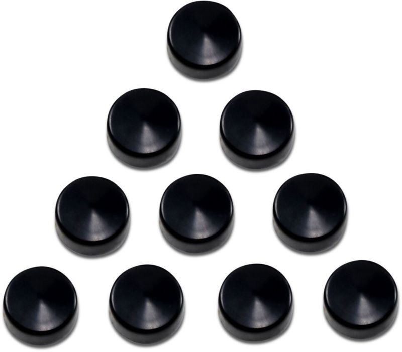 Skruvkåpor Drag Specialties Hex 3/8 svart 352087 (10-pack)
