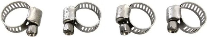 Hose Clamps 7-17mm 4-pack
