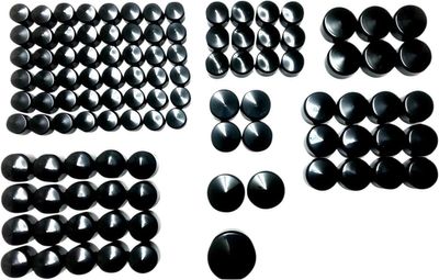 Skruvkåpssats Drag Specialties Complete H-D 17-upp 352096