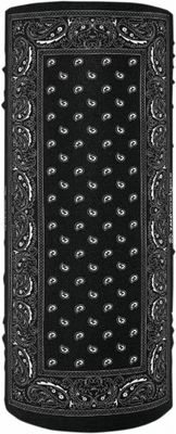 Halsvärmare Zan Headgear Motley Polyester Paisley svart