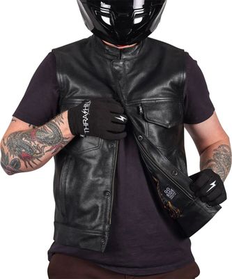 Väst Thrashin Supply Mulholland stl L läder