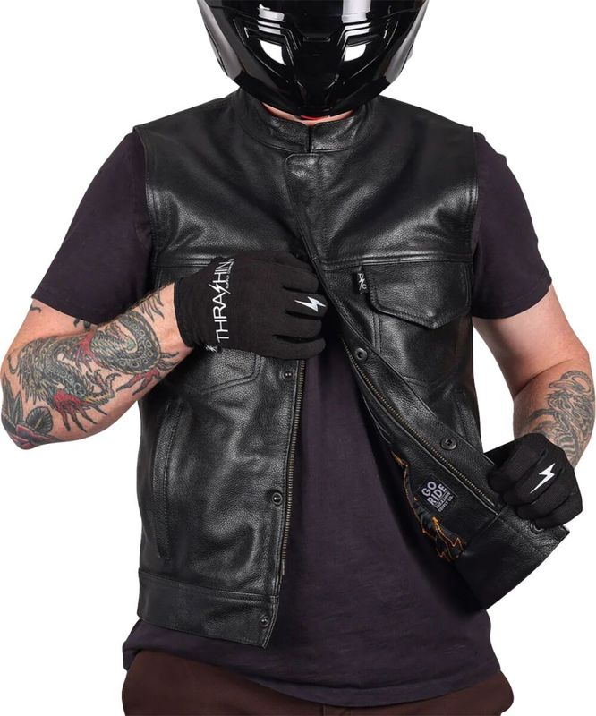 Väst Thrashin Supply Mulholland stl L läder