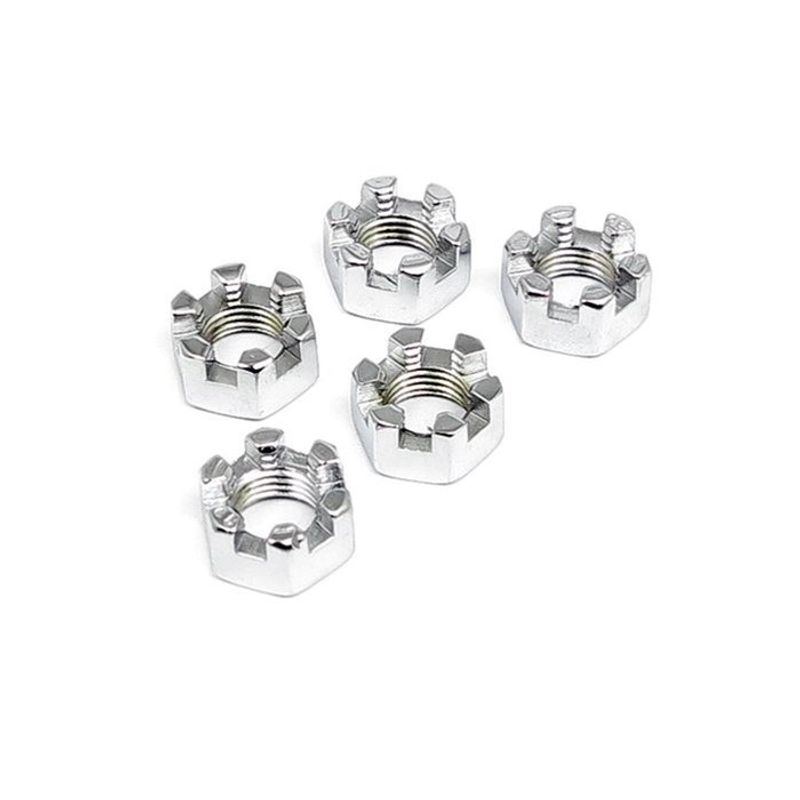 Chrome Castle Nut, 5/8 Inch-18 73-02 B.T., Xl, 2007 Flstc Front Wheel