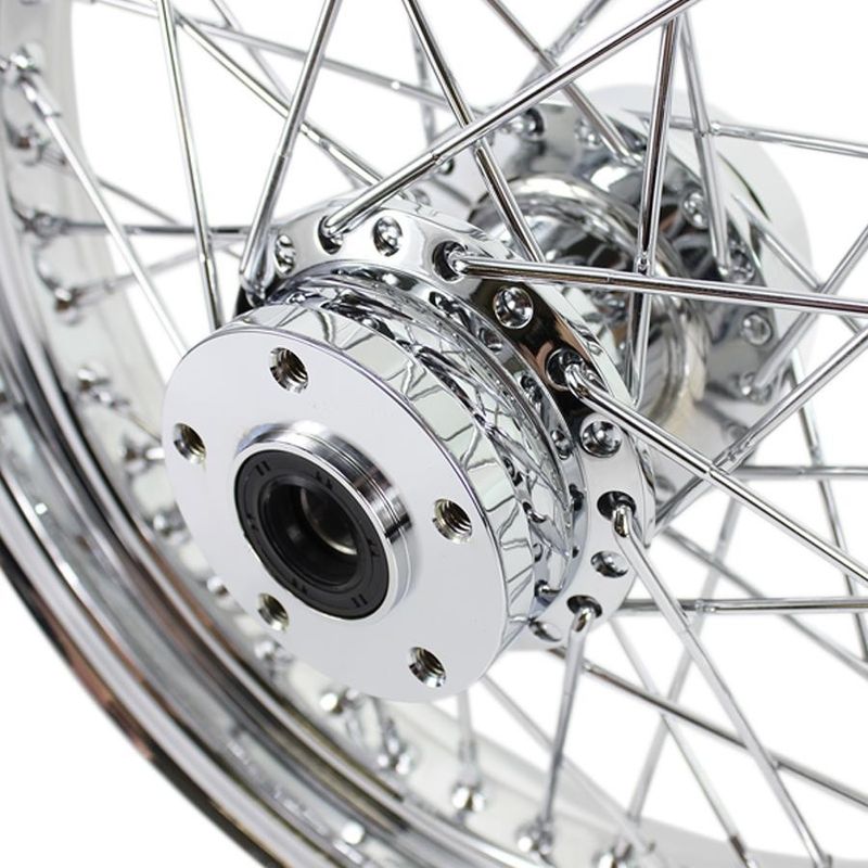 Bakhjul Moto Iron 40 ekrar 16x3.00 krom H-D 79-99