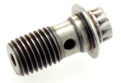 Banjoskruv, rostfri polerad, H-D 04-upp fram d/skiva M12x1.5