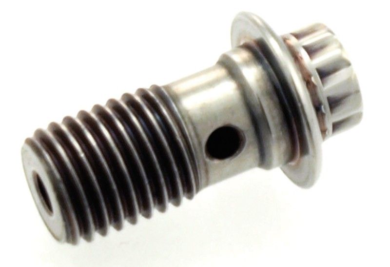 Banjoskruv, rostfri polerad, H-D 04-upp fram d/skiva M12x1.5