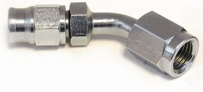 Slanganslutning, 45 grader, 3/8-UNF. Passar 31-0150 & 31-0284