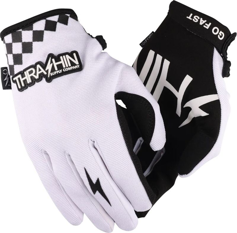 Handskar Thrashin Supply Go Fast Stealth vit