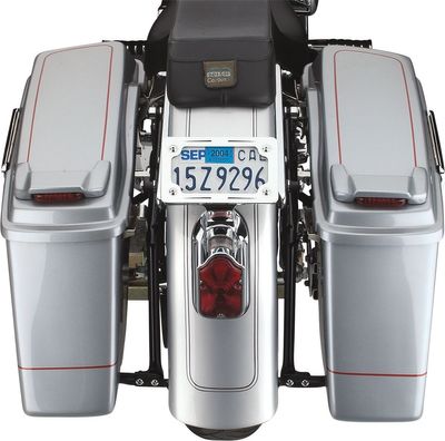 Monteringssats bakväska Cycle Visions Bagger svart FLSTC/N with up to 150mm tire
