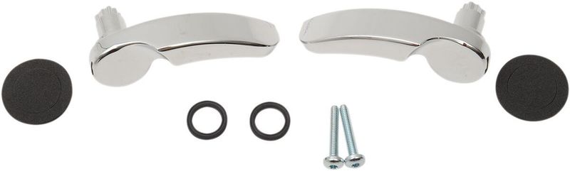 Handtagssats lock sidoväska Drag Specialties krom Touring 14-24