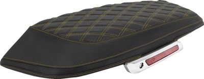 Kåpor lock Saddlemen Lattice Stitched guld Touring 23-upp L870-23-18407