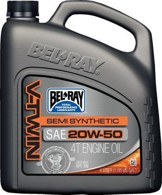 Motorolja Bel-Ray V-Twin semisyntetisk 4T 20W-50 4 liter