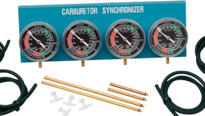 Synkroniseringsverktyg förgasare Parts Unlimited Synchronizer Vaccuum 4 4-CARBURETORS kolfiber
