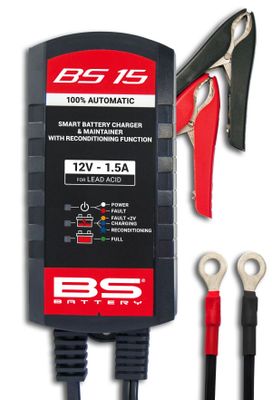 Batteriladdare BS Battery SMART Maintainer Reconditioning BS15 12V-1.5A