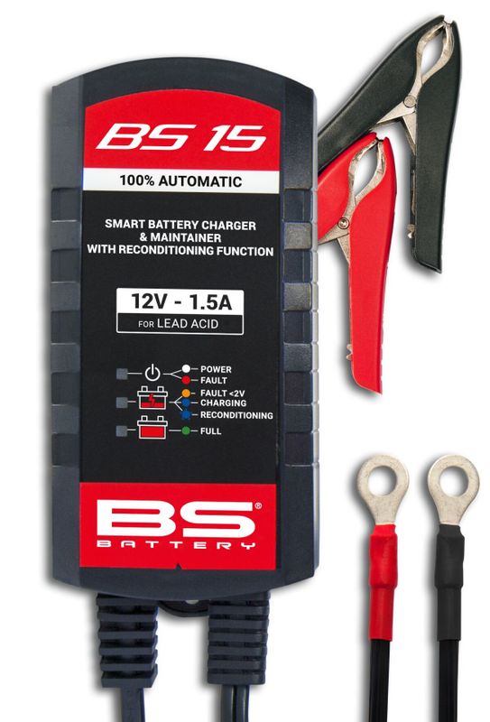 Batteriladdare BS Battery SMART Maintainer Reconditioning BS15 12V-1.5A