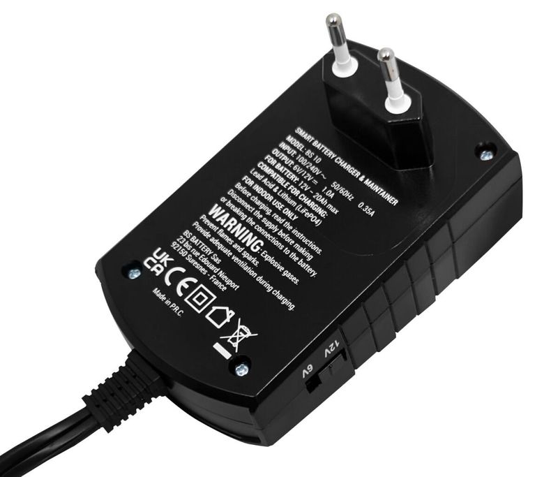 Batteriladdare BS Battery SMART Maintainer 6V/12V-1A BA10