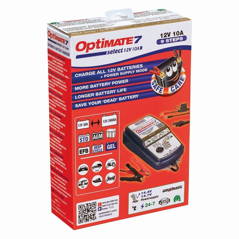 Batteriladdare Tecmate OptiMate 7 Select 12V 10A