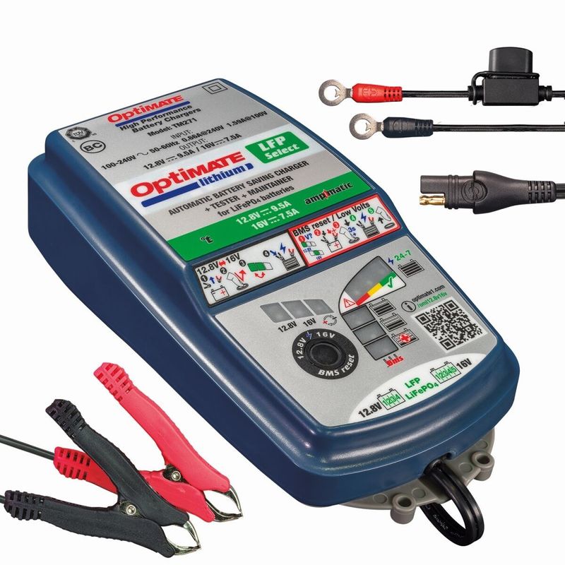 Batteriladdare Tecmate OptiMate Lithium LFP 4S 9A/5S 7A