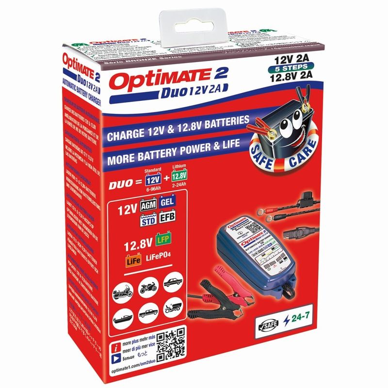 Batteriladdare Tecmate OptiMate 2 DUO