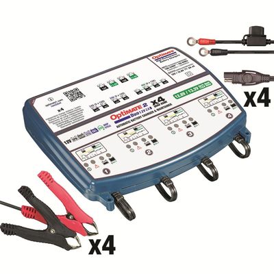 Batteriladdare Tecmate OptiMate 2 DUO 4 Bank