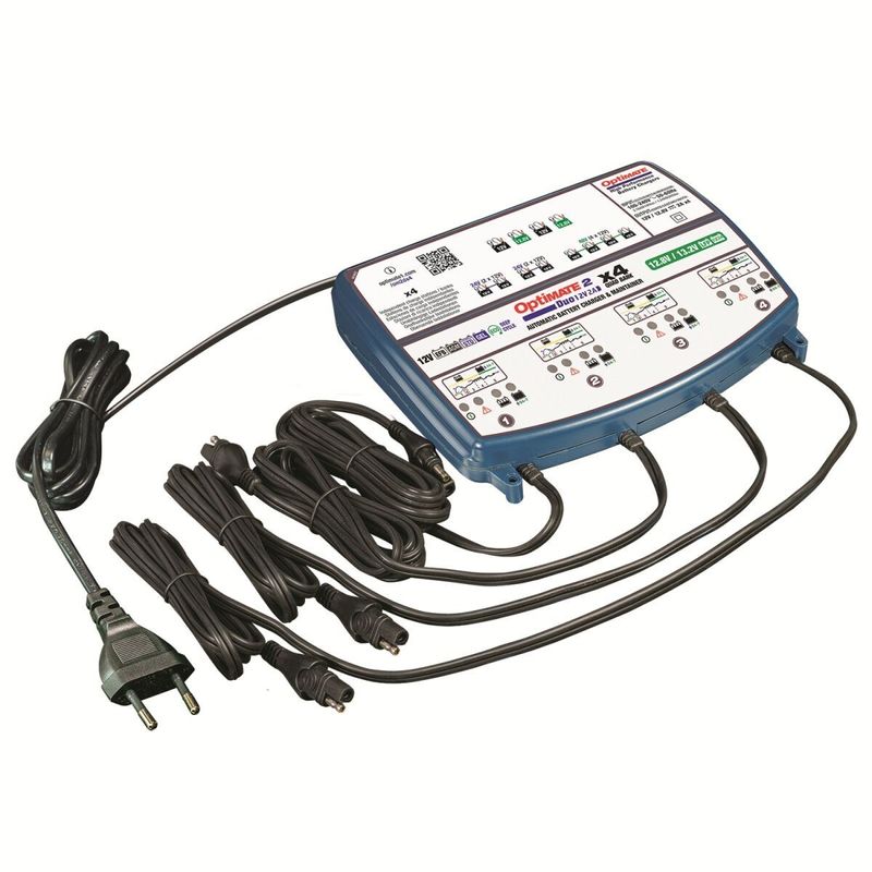 Batteriladdare Tecmate OptiMate 2 DUO 4 Bank