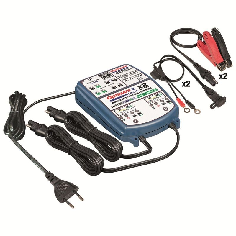 Batteriladdare Tecmate OptiMate 2 DUO 2 Bank