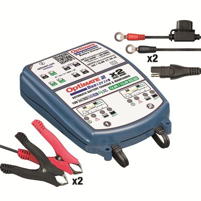 Batteriladdare Tecmate OptiMate 2 DUO 2 Bank