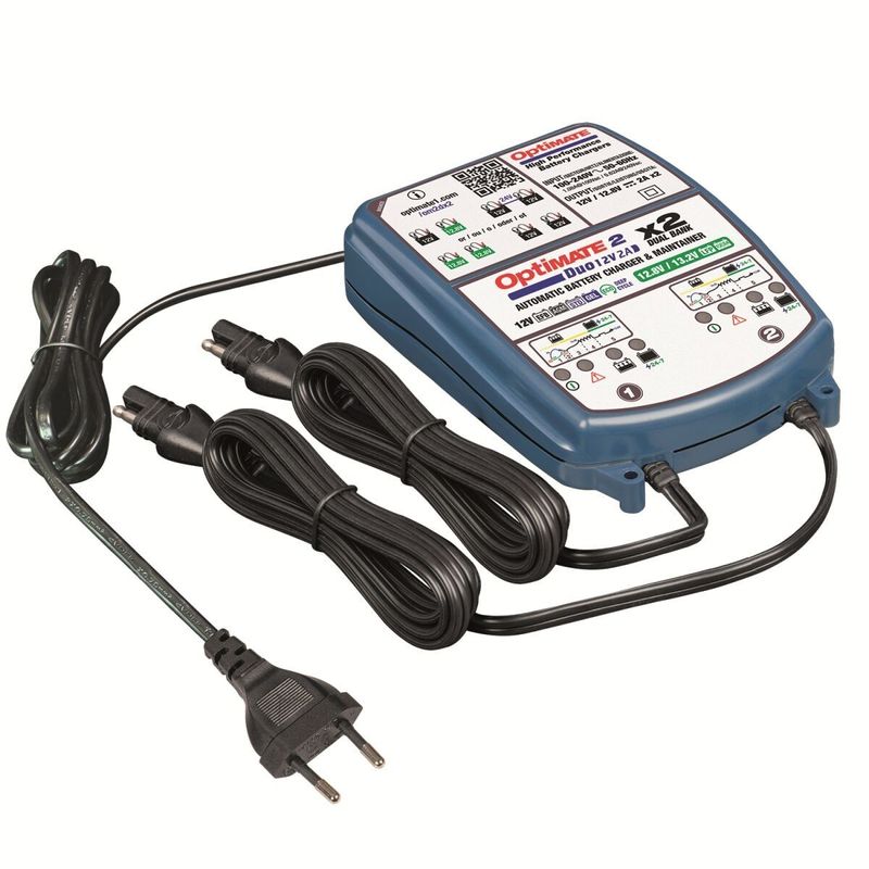 Batteriladdare Tecmate OptiMate 2 DUO 2 Bank