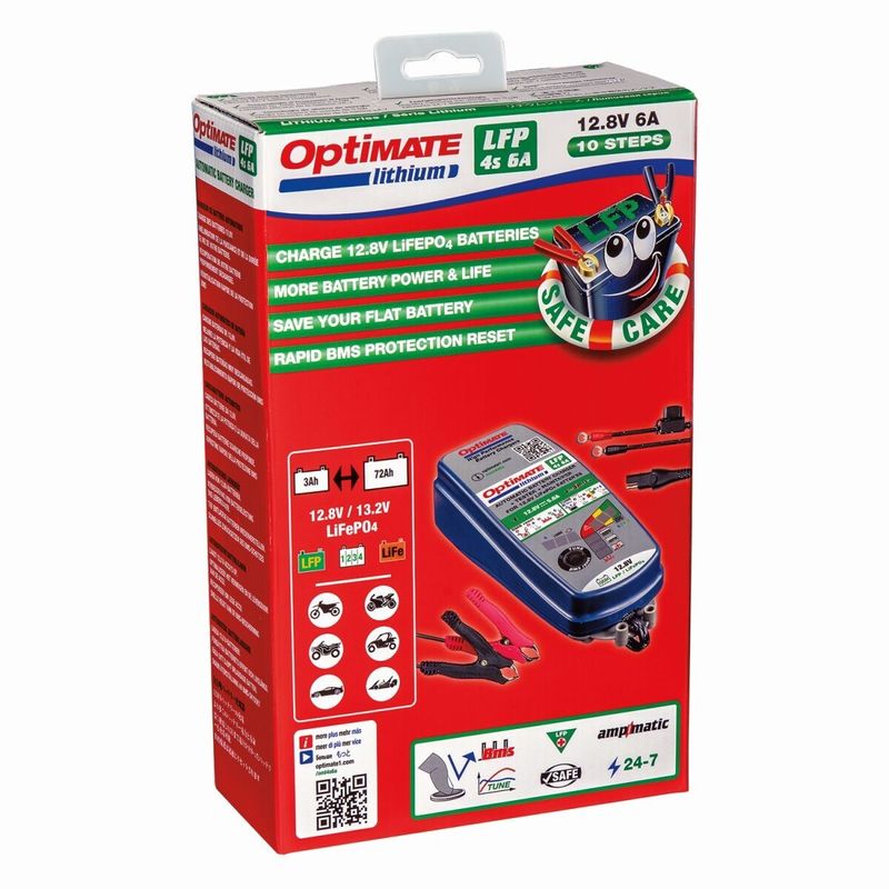 Batteriladdare Tecmate OptiMate Lithium LFP 4s 6A