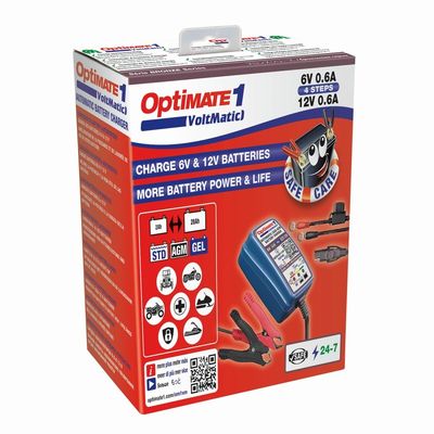 Batteriladdare Tecmate OptiMate 1 VoltMatic 6V/12V