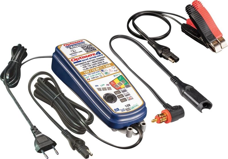 Batteriladdare Tecmate OptiMate 4 Quad Program Premium Edition
