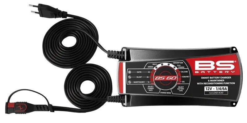 Batteriladdare BS Battery SMART Maintainer Reconditioning 1A/4A/6A BS60