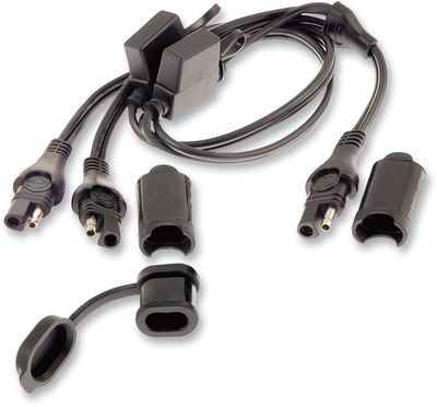Laddkabel batteri Tecmate OptiMate Y-Splitter svart