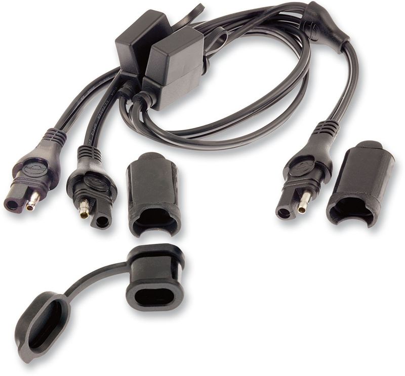 Laddkabel batteri Tecmate OptiMate Y-Splitter svart