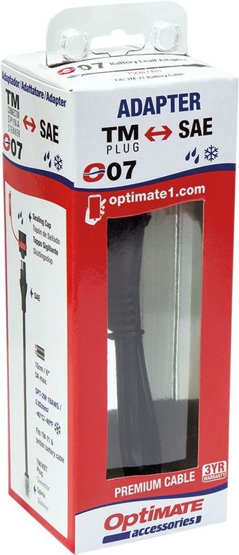 Laddkabel batteri Tecmate OptiMate Sae Charger/tm svart