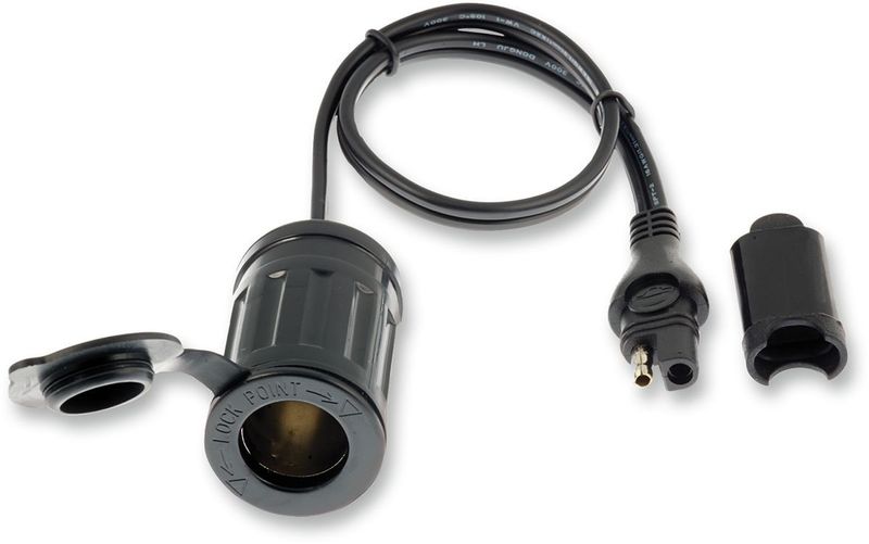 Laddkabel batteri Tecmate OptiMate Lightr svart