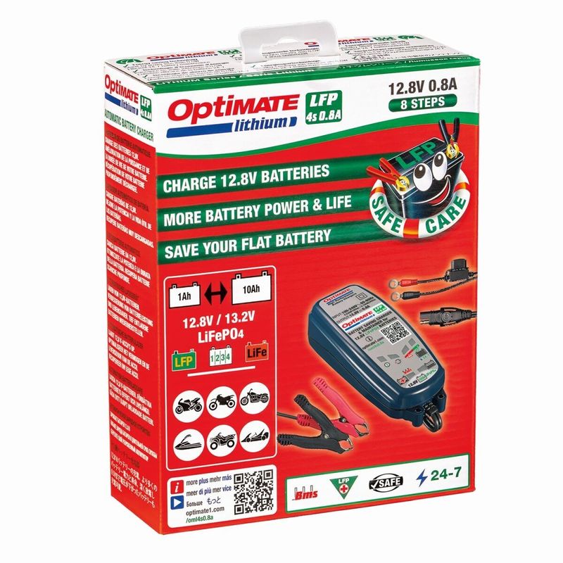 Batteriladdare Tecmate OptiMate Lithium LFP 4s 0,8 A
